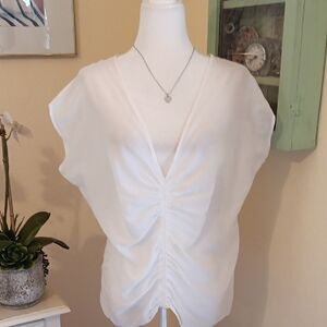 Dino Apparel Elegant White Women's Top
